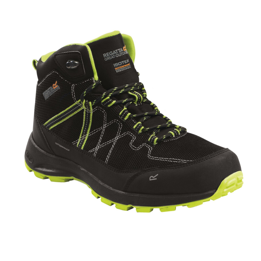 (9 UK, Black/Lime Punch) Regatta Mens Samaris Lite Walking Boots