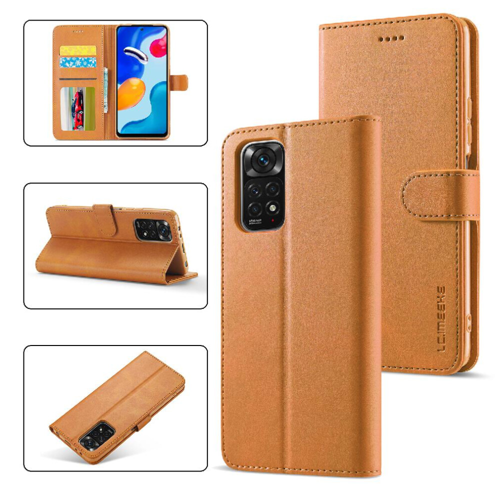(Yellow) Case For Xiaomi Redmi Note12 Pro 4G Card Slots Wallet With Holder Calf Texture Horizontal Flip Leather Case Yellow 764762618858