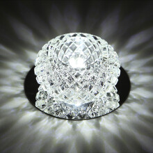 (C1 Cool White) Modern Crystal Surface Spotlight Ceiling Lamp Bedroom Room Lighting