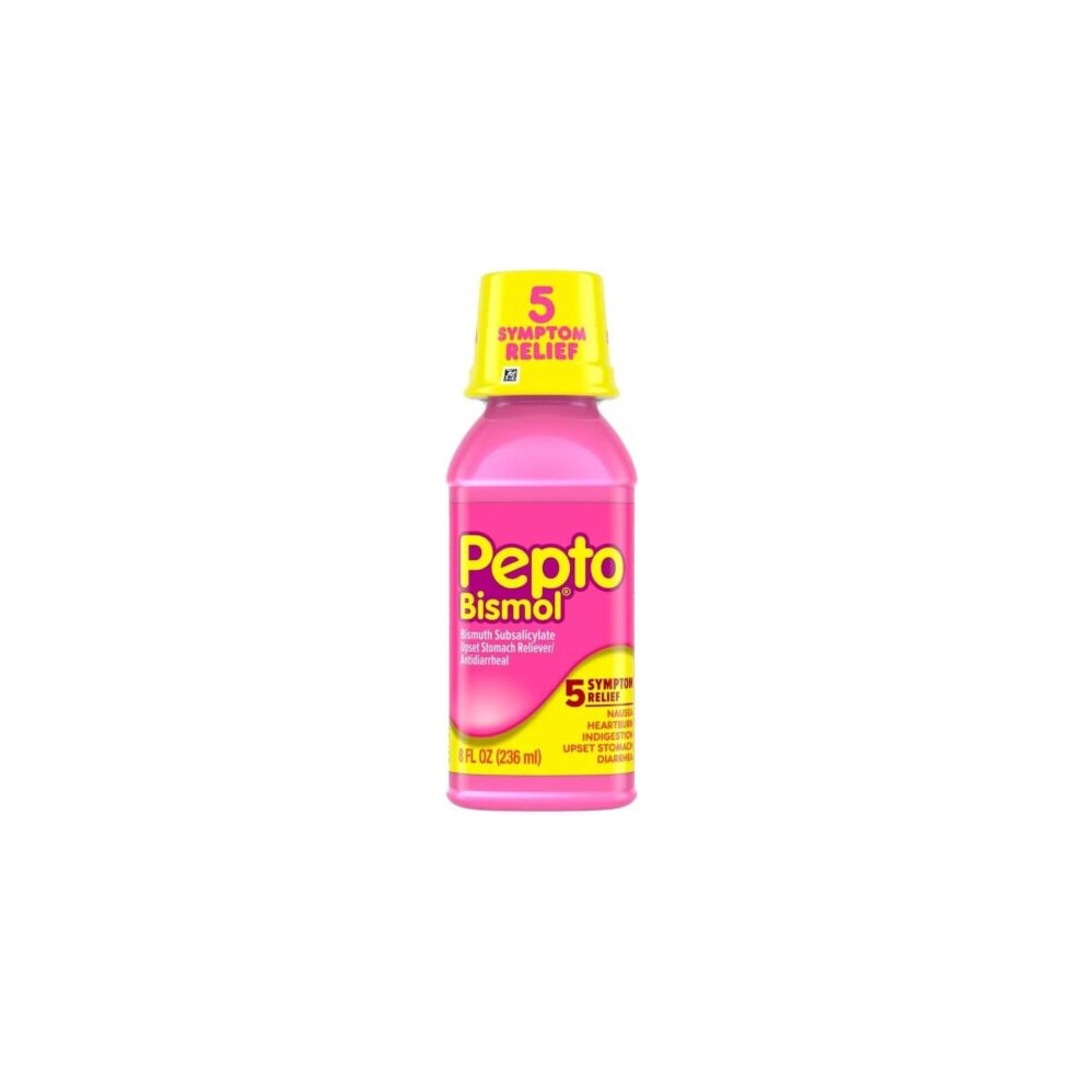 Pepto Bismol Heartburn Indigestion Upset Stomach Liquid 236 ml 8fl oz