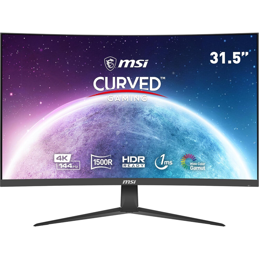 MSI G321CU 32" Curved 4K Gaming Monitor - VA, 144Hz, 1ms, FreeSync