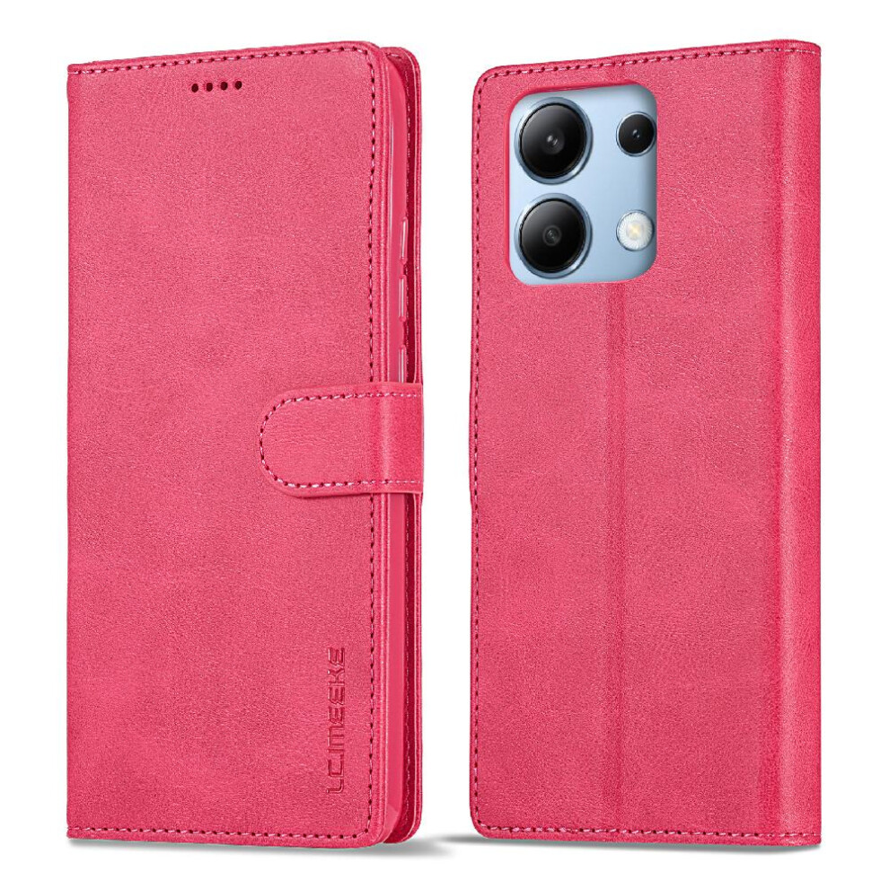 (Red) Case For Xiaomi Mi Note 13 4G Calf Texture Horizontal Flip Leather Case With Holder Card Slots Wallet Red 764762619268