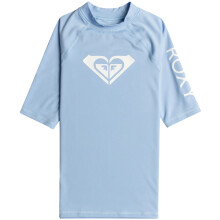(6 Yrs, Bel Air Blue) Roxy Girls Wholehearted Short Sleeve Beach Surf UPF 50 Rash Guard Vest T-Shirt