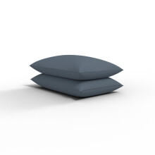 (Grey) 2X Polycotton Plain Dyed Housewife Pillowcases,Bed Room PILLOW COVER