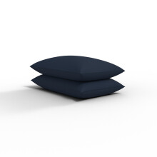 (Navy Blue) 2X Polycotton Plain Dyed Housewife Pillowcases,Bed Room PILLOW COVER