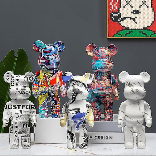 (Bear20) Bearbricks 400% Statue Bear Sculptures 2
