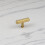 (55mm Pull) Satin Brass Reeded T Bar Handles 1