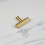 (55mm Pull) Satin Brass Reeded T Bar Handles 6