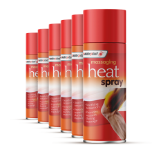Masterplast Massaging Heat Spray Pain Relief For Muscles 6x 125ml Best Bef Dec26