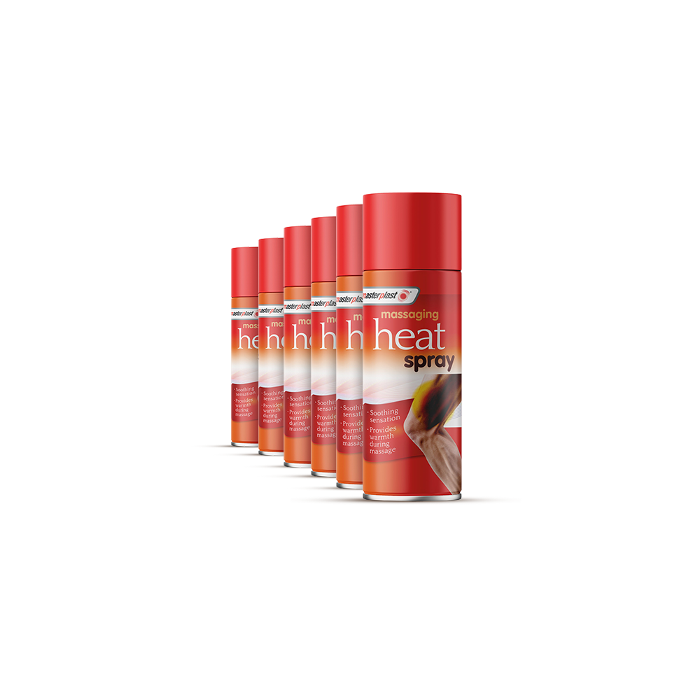 Masterplast Massaging Heat Spray Pain Relief For Muscles 6X 125Ml Best Bef Dec26