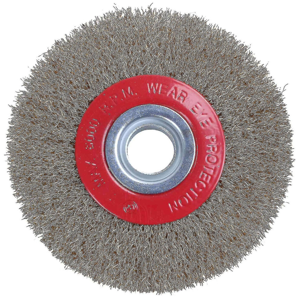 Wire Brush Wheel For Bench Grinder Polish Reducers Adaptor Rings,5Inch 125Mm 9353840437095