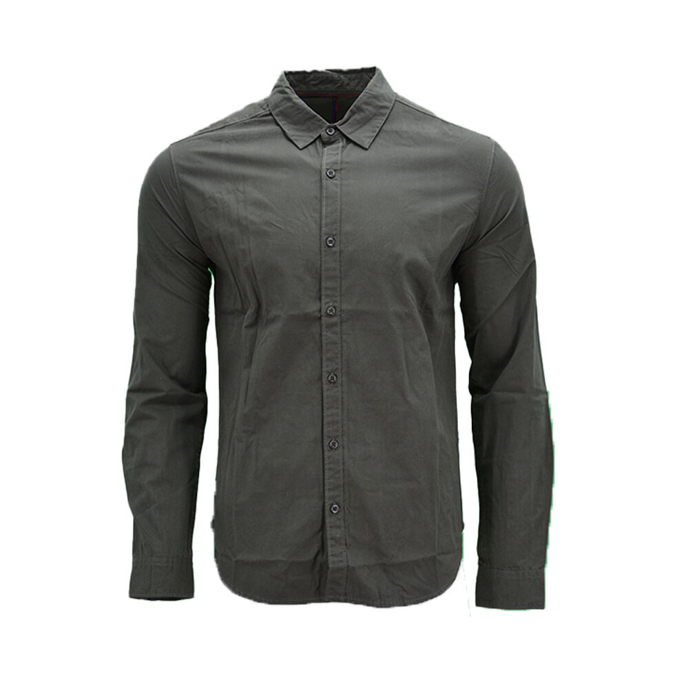 Levi's (Olive, 2XL) Mens Shirts Cotton Long Sleeve Flannel Shirt Green