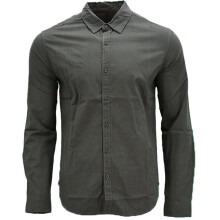 (Olive, L) LEVIS Mens Shirts Cotton Long Sleeve Flannel Shirt