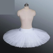 (White, S) Professional Platter Tutu Black White Red Ballet Dance Costume For Women Tutu Ballet Adult Ballet Dance Skirt With Underwear