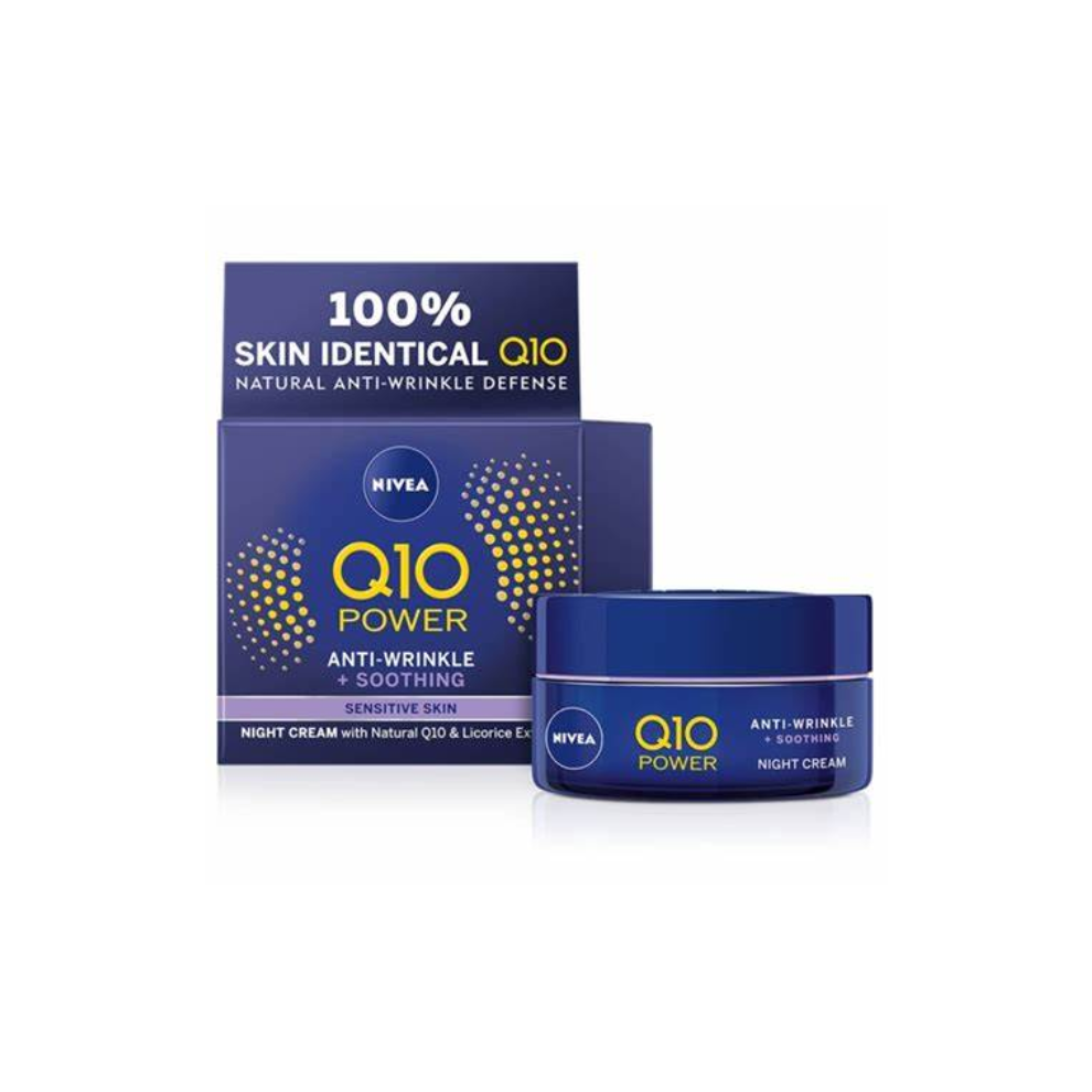 Nivea Cream Q10 Anti Wrinkle Sensitive Night 50Ml