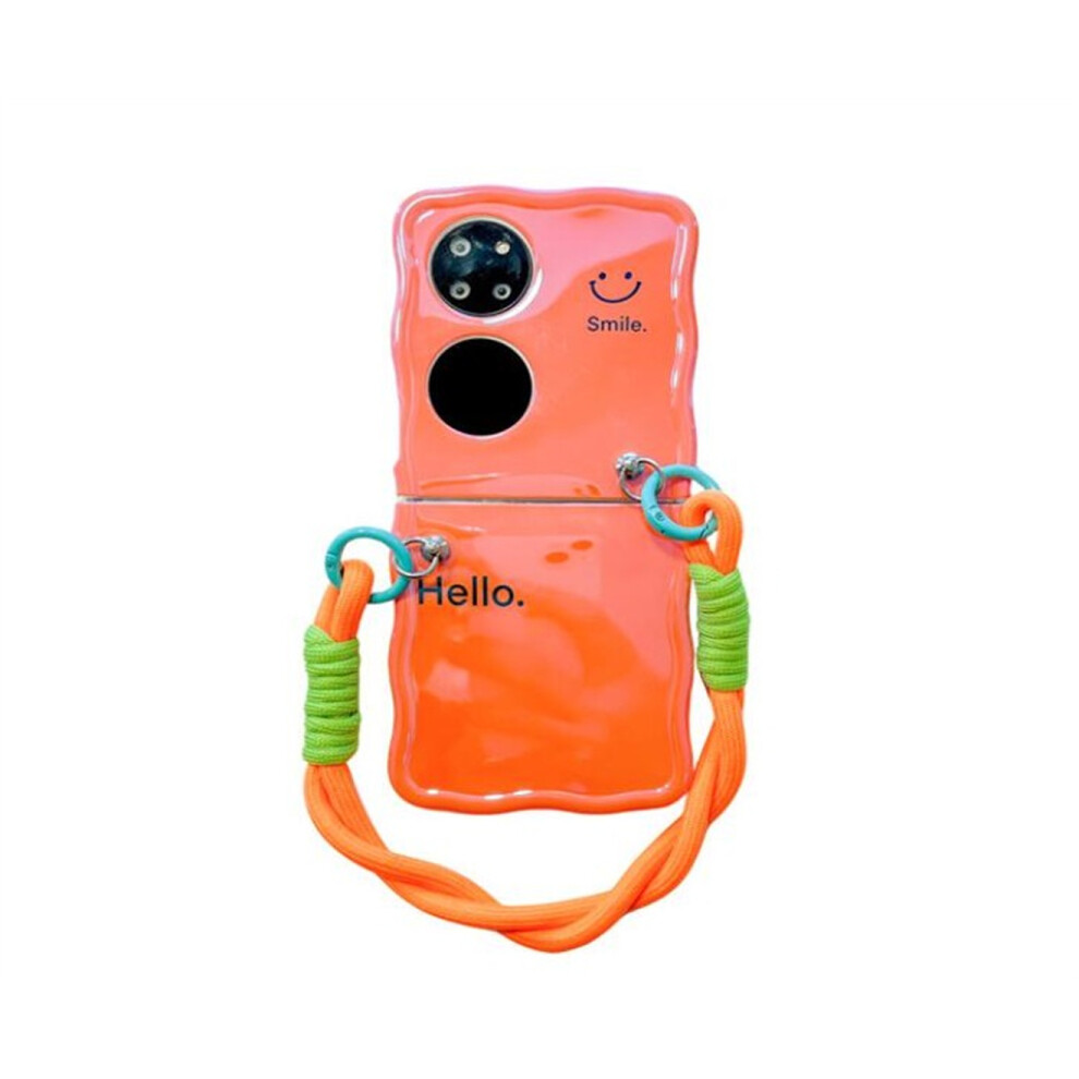 034 Handrope Phone Case Folding Protective Case Suitable For Huawei P50pocket 766262027505