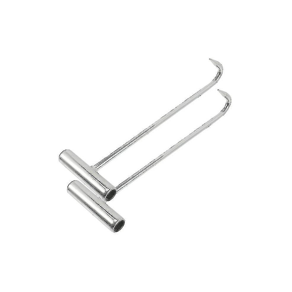 2Pcs Manhole Cover Hooks Manhole Lifting Tools Pull Hook Manhole Cover Drain Grate Lifters 9353840440538