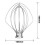Stainless Steel Whisk 5K452WW for KitchenAid Kitchen Machine 2