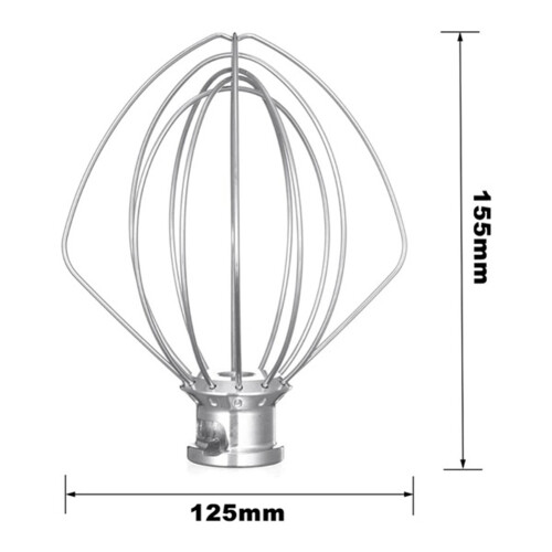 Stainless Steel Whisk 5K452WW for KitchenAid Kitchen Machine 1