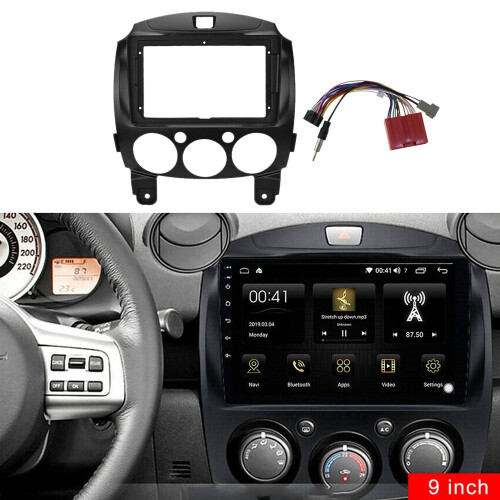 9 Inch 2DIN Car Dashboard Frame DVD for Mazda 2 Demio 2007-2014 1