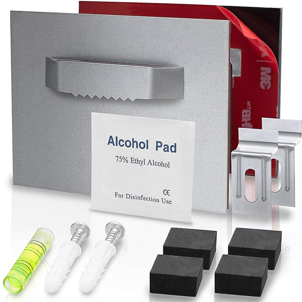 Piao Alu Dibond Picture And Mirror Suspension Set Of 2 Self-Adhesive - Complete Fastening Set For Mounting Pictures And Mirrors - Load Capacity Of The 9353840442174