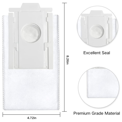 10Pc Dust Bags Replacement for Samsung VCA-RDB95 Jet Bot+ Jet Bot AI+ 2