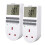 2 Pack Awootsv Digital Security Timer Plug Socket 10 ON-Off Programs Programmable Switch Timer with Random Mode, for 1