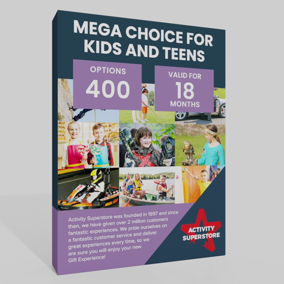 Activity-Superstore Activity Superstore Mega Choice For Kids And Teens Gift Experience