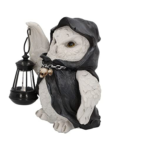 Reapers Flight Owl Lantern Figurine, White 17cm 1