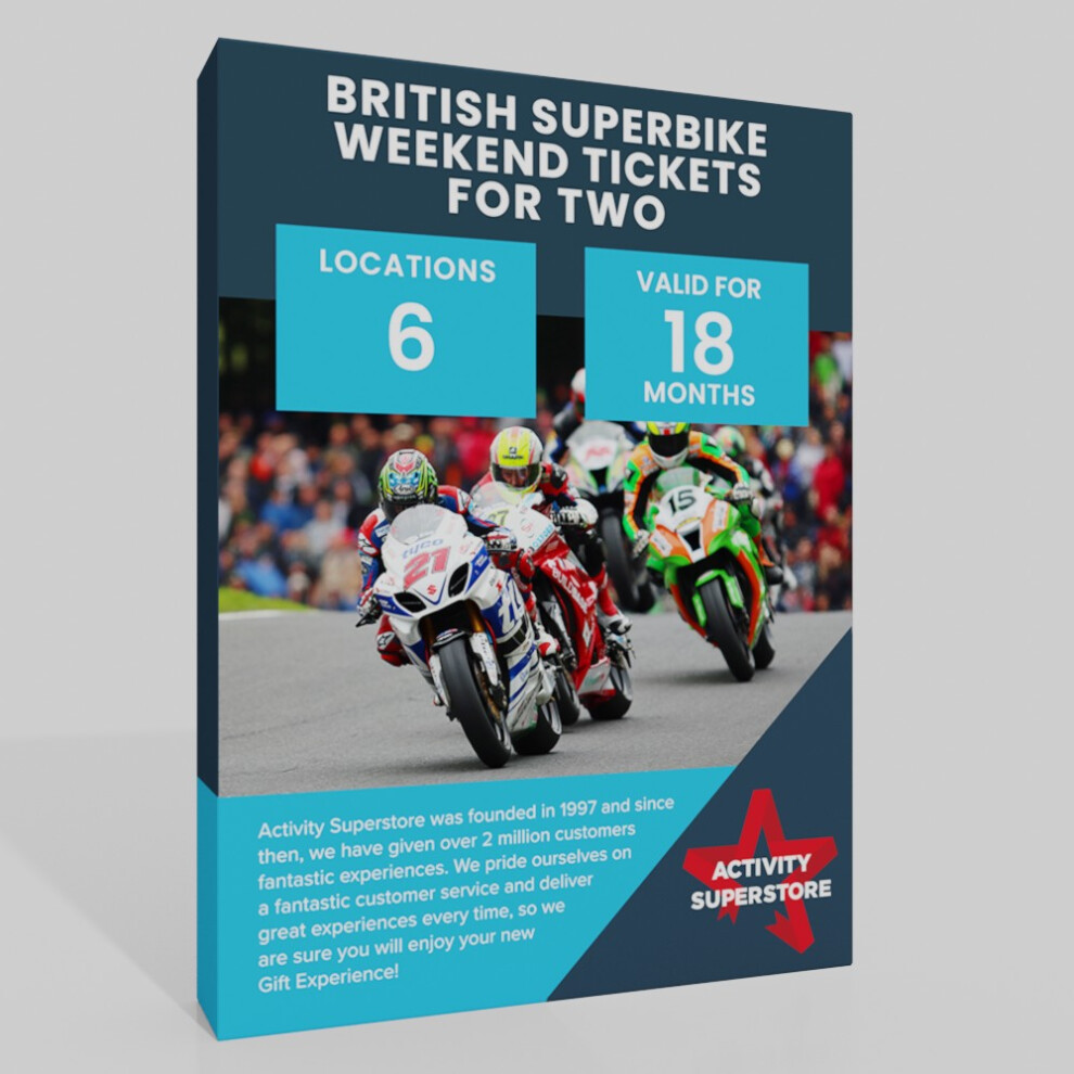 Activity Superstore British Superbike Weekend Tickets for Two