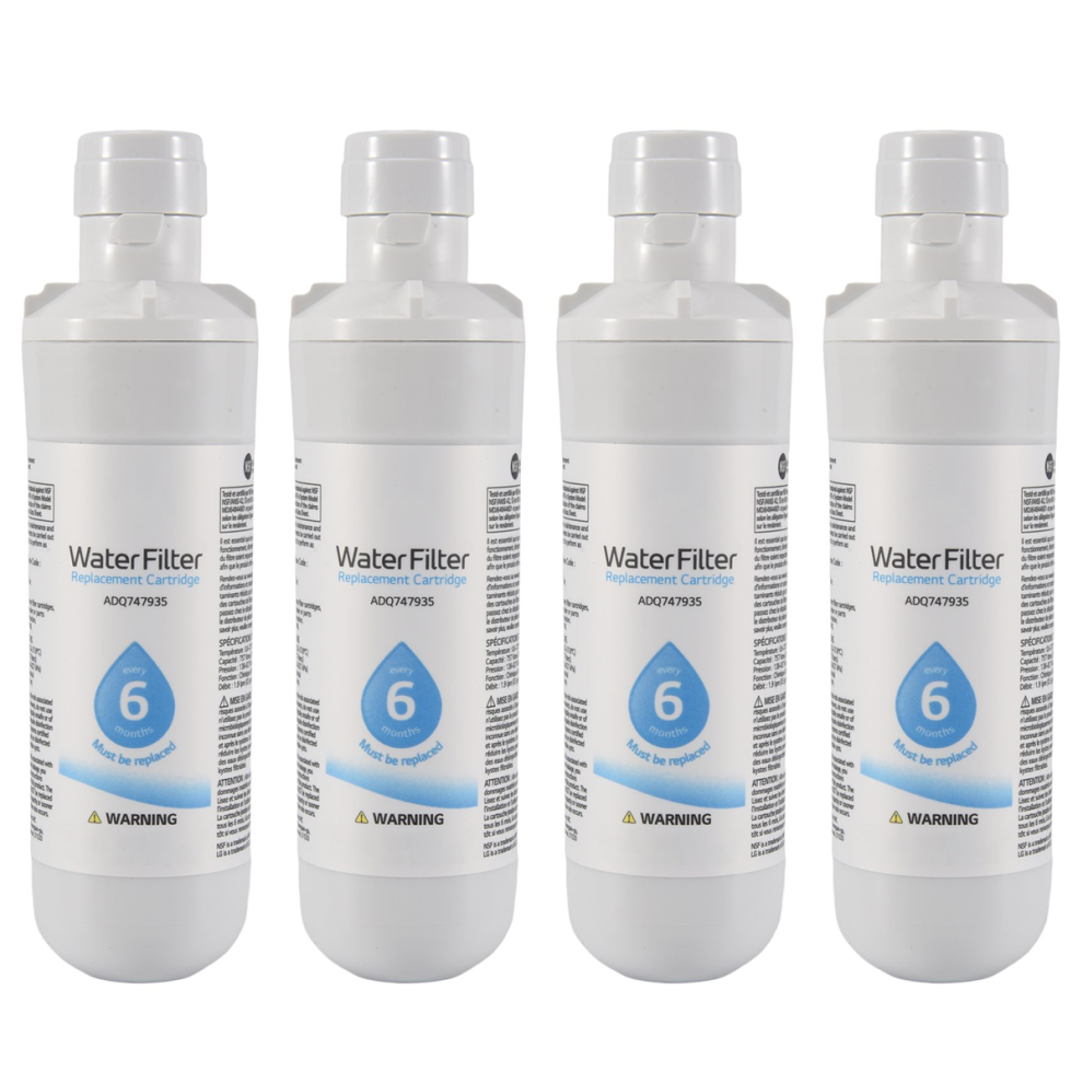 4 Pack LT1000P Replacement for Refrigerator Water Filter