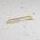 Polished Brass Cabinet Tapered Modern Handle 160mm Centres 1
