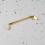 Polished Brass Cabinet Tapered Modern Handle 160mm Centres 6
