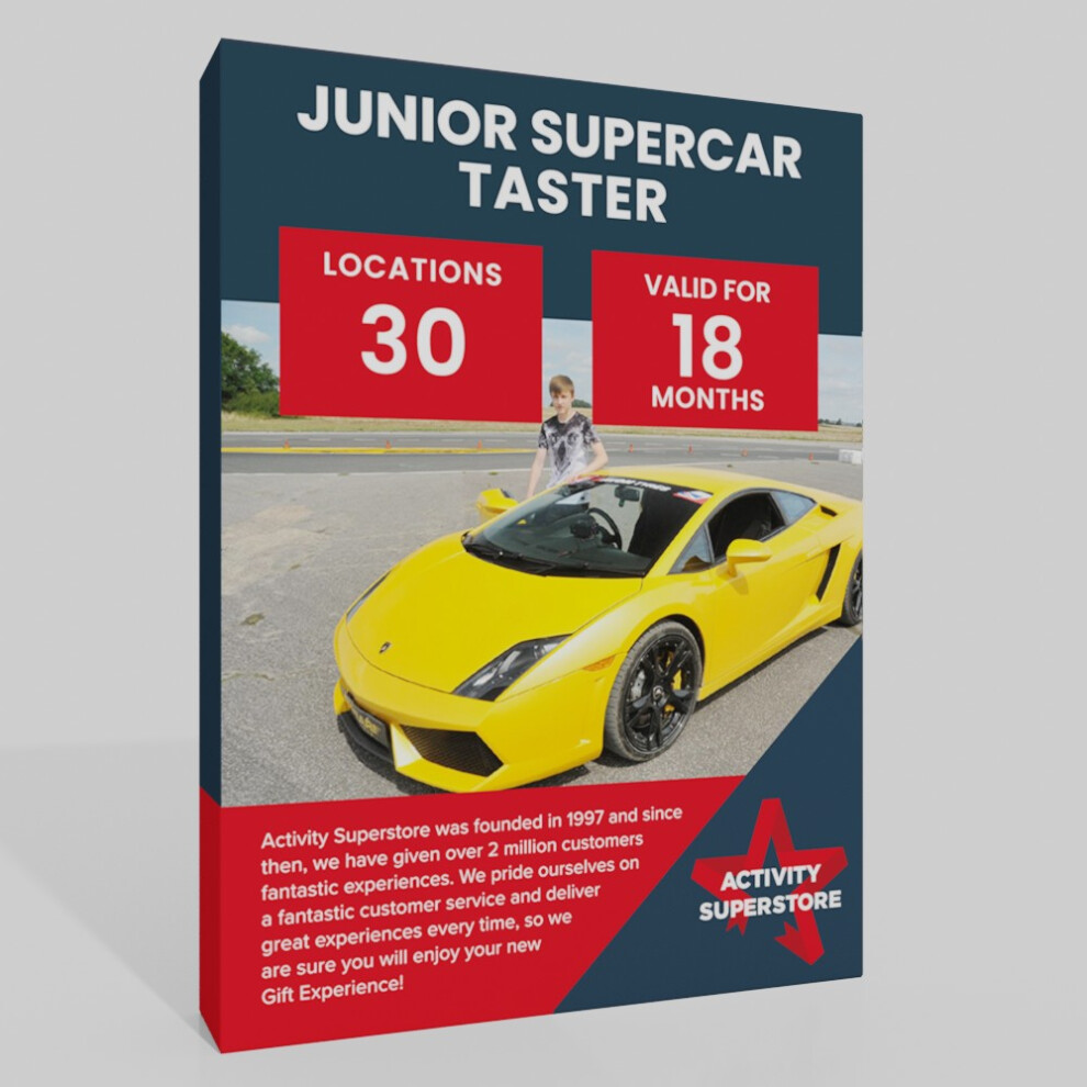 Junior Supercar Taster Gift Experience â Drive 3 Miles in 15 Supercars Across 15 Nationwide Locations-image-OPC-PDNRNMY-NEW