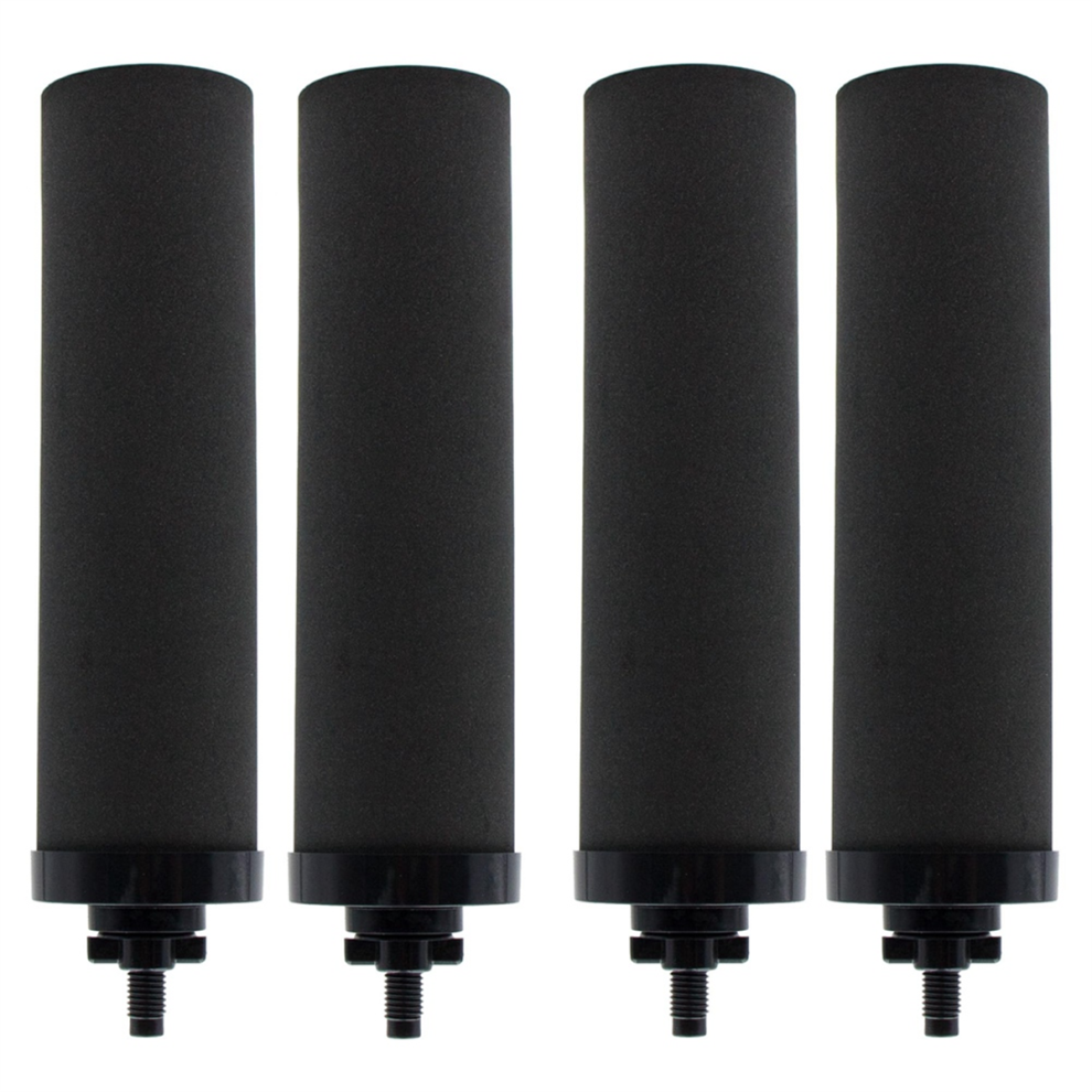 Senza Marca/Generico - 4Pcs Water Filter For Berkey Activated Carbon Bb9-2 Filters Black