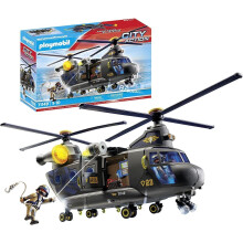 PLAYMOBIL 71149 Secret Mission SWAT Tactical Unit - Banana helicopter