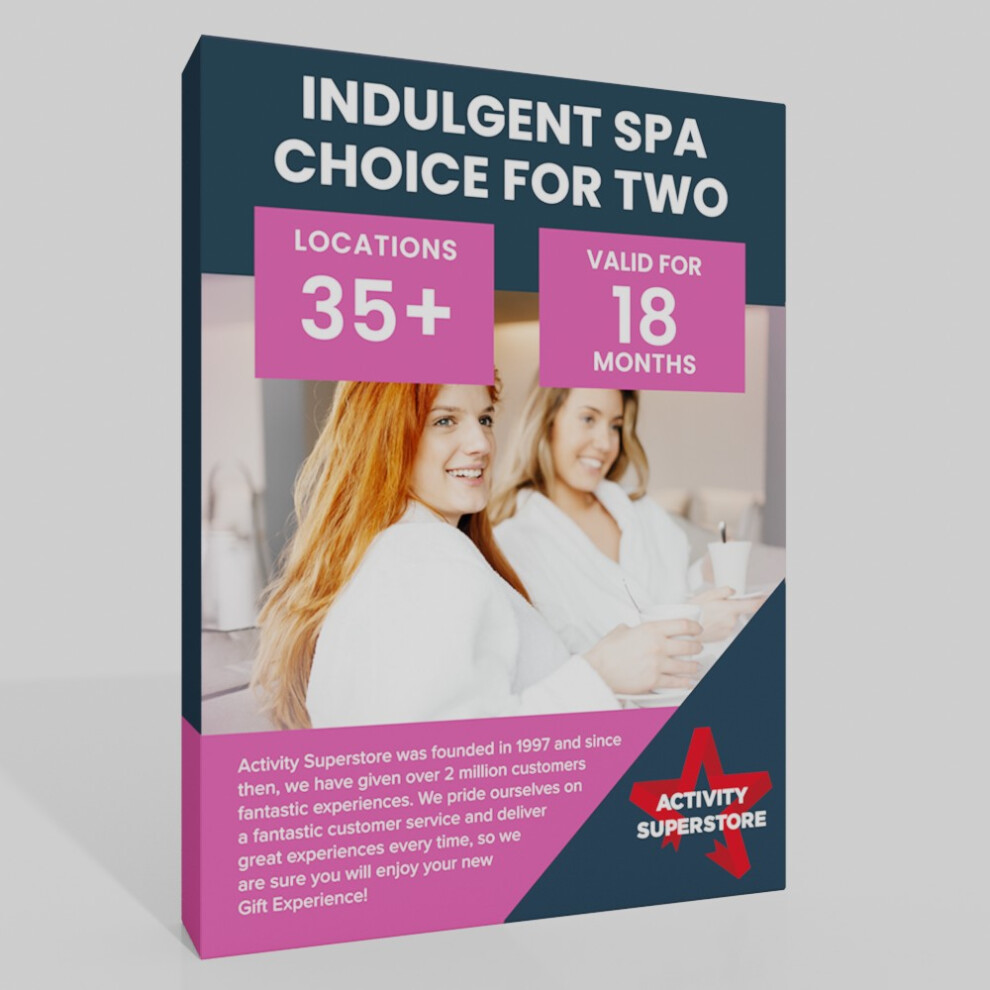 Activity Superstore Indulgent Spa Choice for Two Gift Experience-image-OPC-PDNRNMX-NEW