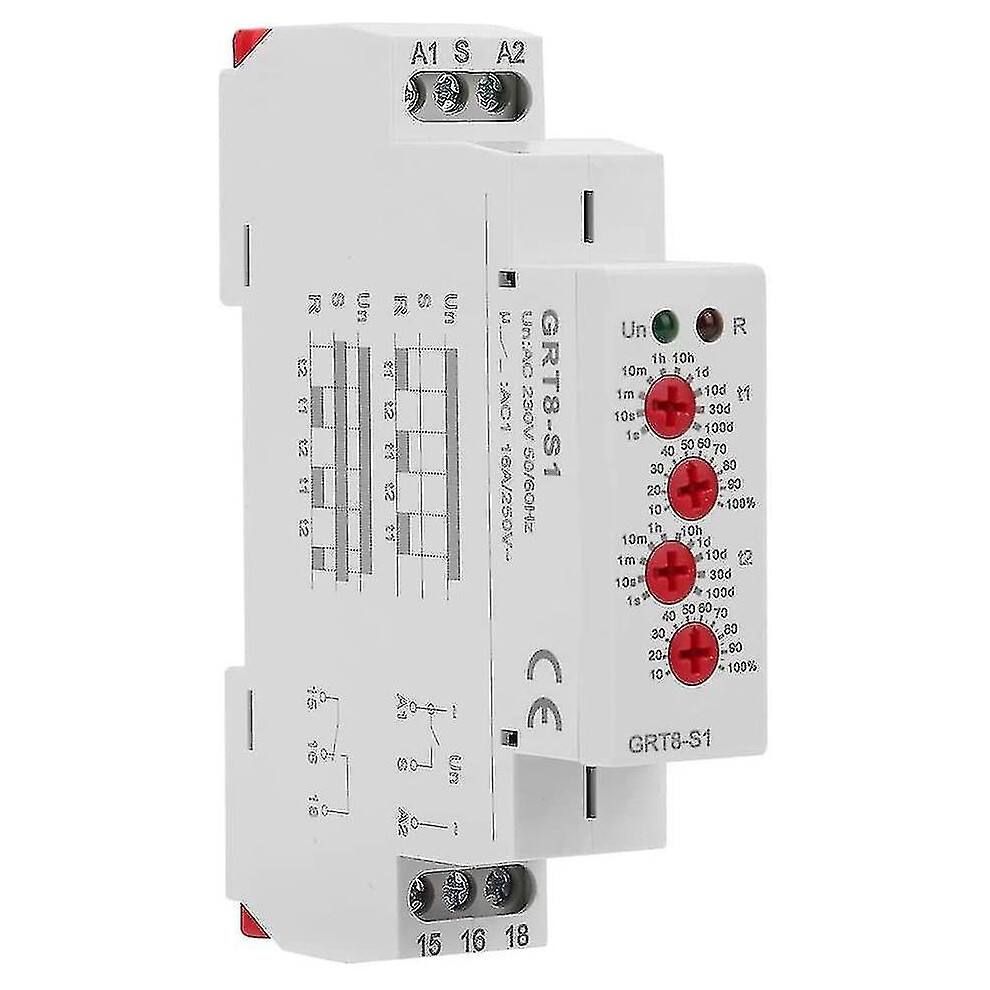 Relay Mini Asymmetrical Cycle Timer On/Off Repeat Cycle Time Relay Ac 230V Grt8 S1 4522139885564