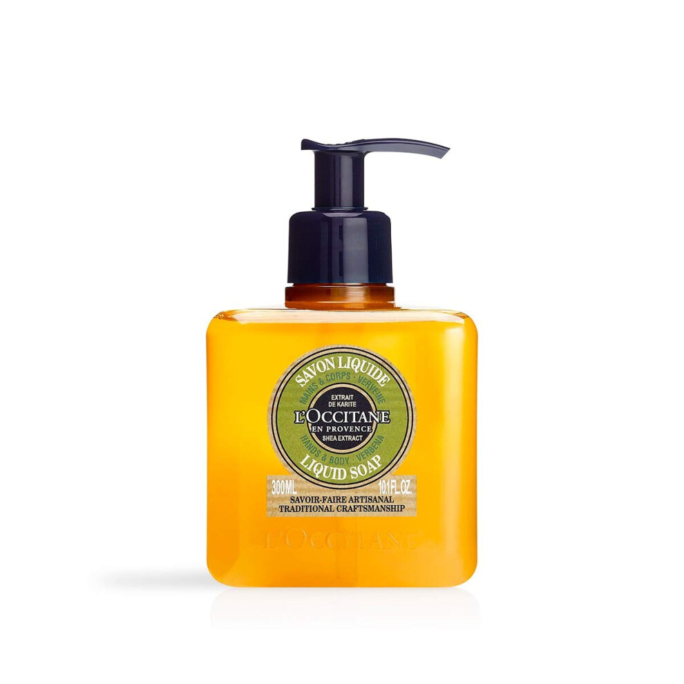 Shea Verbena Liquid Soap 300ml | Enriched with Shea Butter | Vegan & 98% Readily Biodegradable | Luxury & Clean Beauty