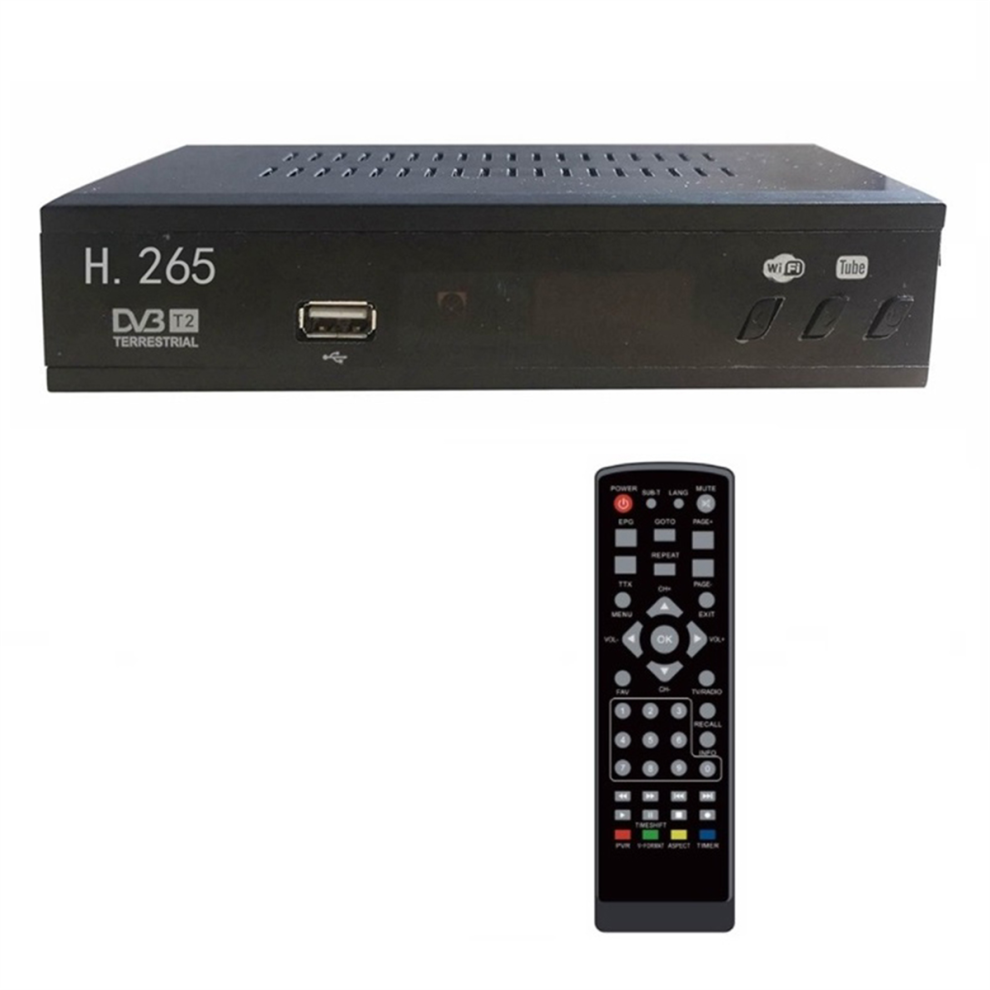 Sintonizzatore Tv Digitale DVB-T2 Hevc 265, Decoder DVB-T2 265 1080P Hd (Ue)-image
