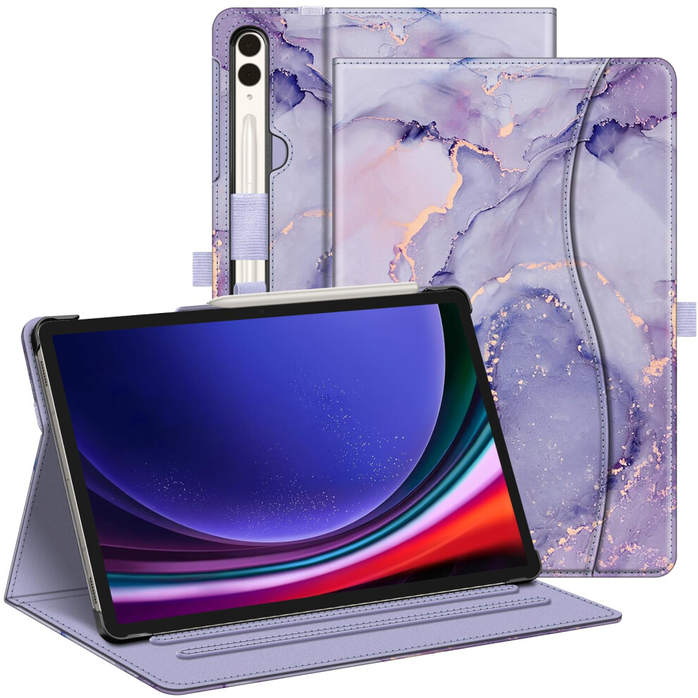 Case for Samsung Galaxy Tab S9 Plus 2023/S8 Plus 2022/S7 FE 2021/S7 Plus 2020 12.4 Inch, Multi-Angle Viewing Protective