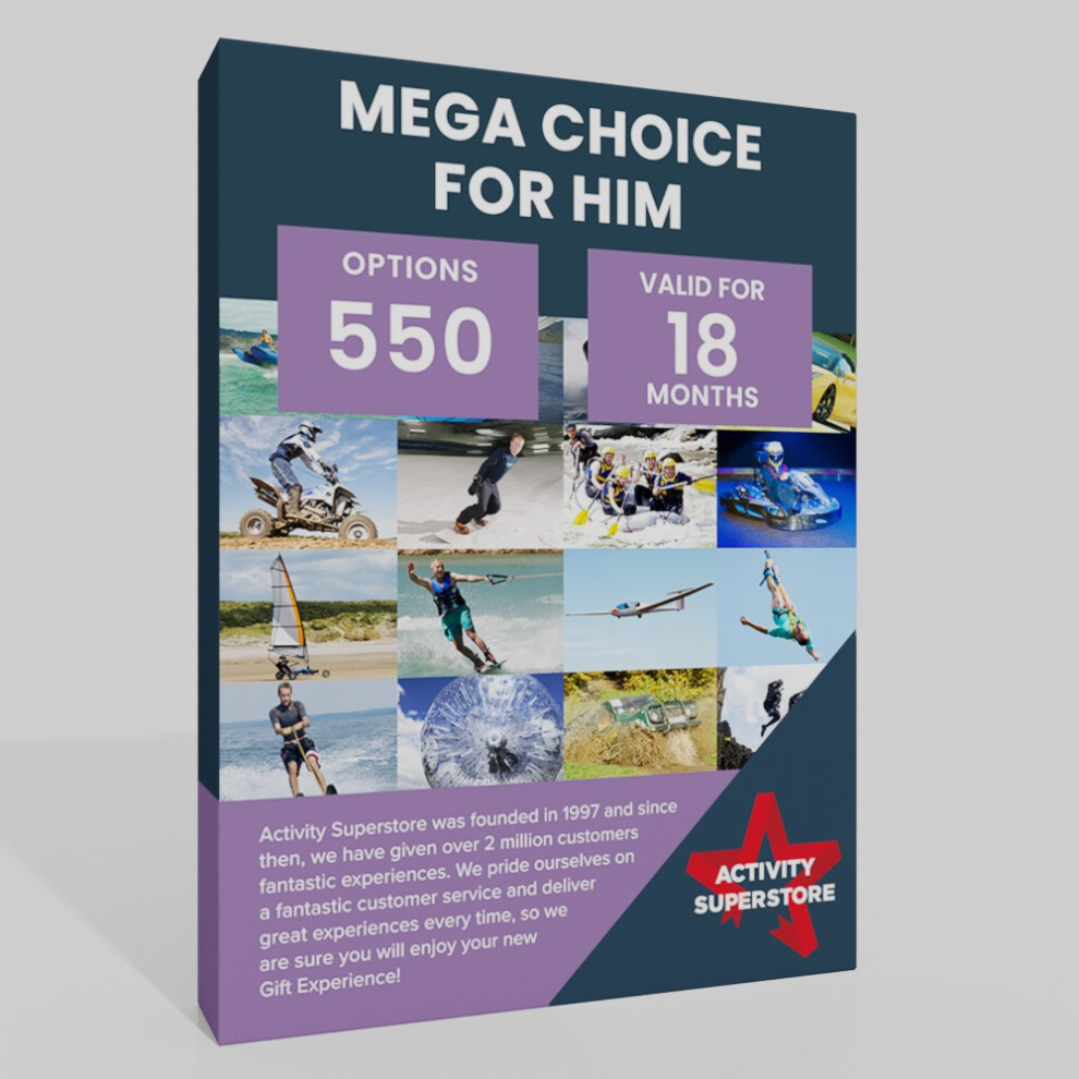 Activity-Superstore Activity Superstore Mega Choice For Him Gift Experience