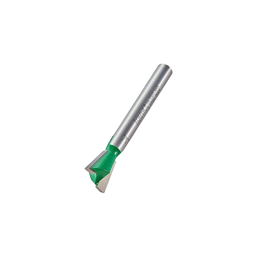 CraftPro Dovetail Router Cutter Bit, 1/4 Inch Shank, 12.7mm Cut Diameter & 104 Degree Spur, Tungsten Carbide Tipped,