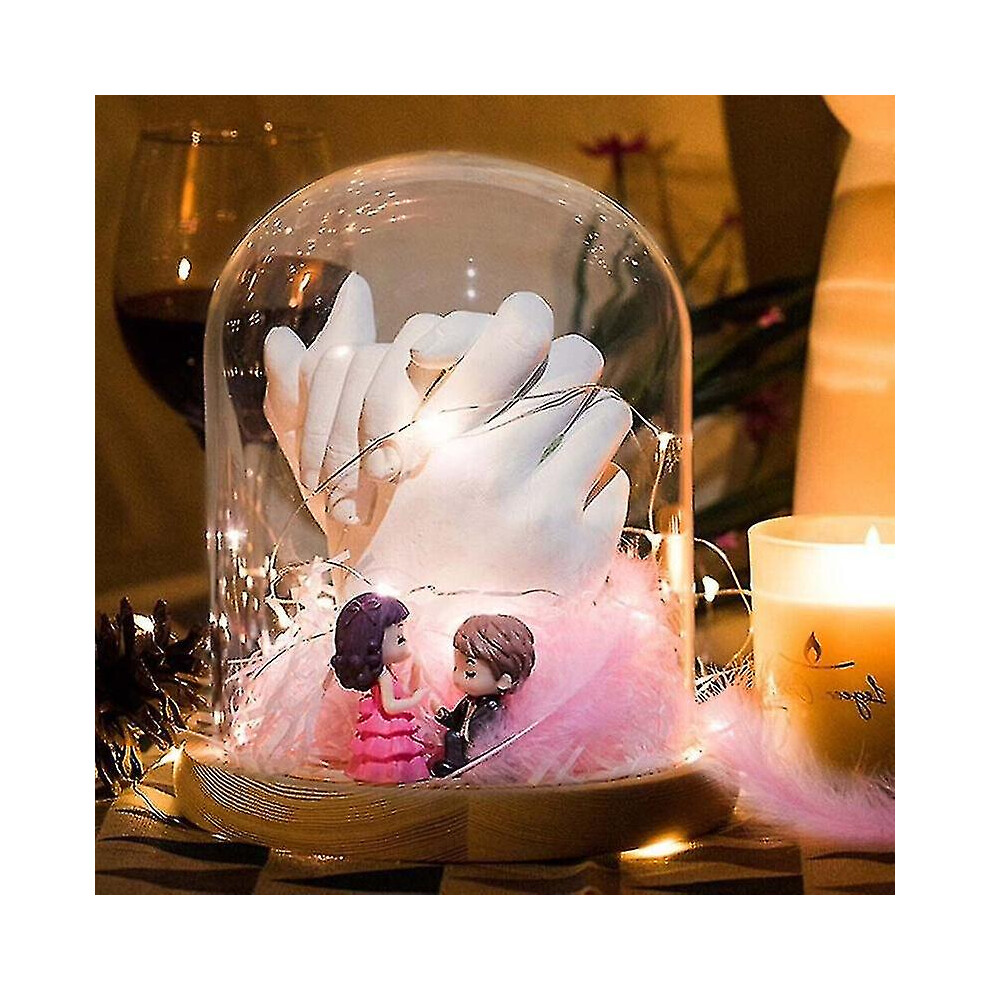 Couples Hand Casting Kit – DIY Plaster Keepsake Statue for Anniversary or Valentine, Includes Molding & Casting Supplies