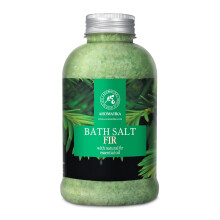 Pine Bath Salt w/Natural Fir Essential Oil 600g - Natural Bath Sea Salts - Coniferous Salts - Best for Bath - Good Sleep