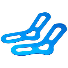 EU Sizes 41+ Aqua Sock Blockers, Set of 2, Translucent Aqua, Blue
