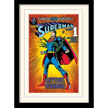 MP11077P-PL Superman 30 X 40 cm "Kryptonite" Mounted And Framed Print