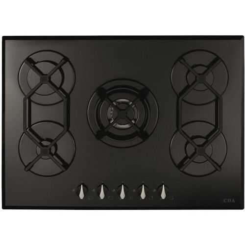 CDA CDA HVG721BL 5 Burner Gas Hob