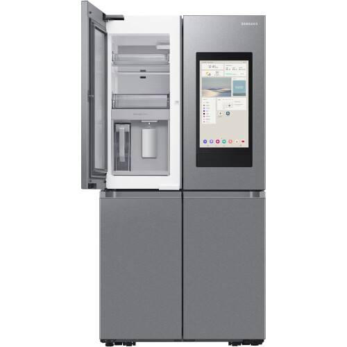 Samsung RF65DG9H0ESR Family Hub AI Vision InsideEU French Style Smart Fridge Freezer, Real Stainless