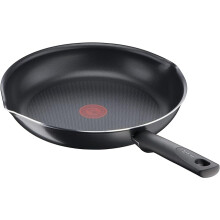 Tefal Day By Day ON Frying Pan 28 cm Deep Form Gas Electric Ceramic Hobs Effortless Cleaning Non-Stick Coating Spout Thermal Signal Black